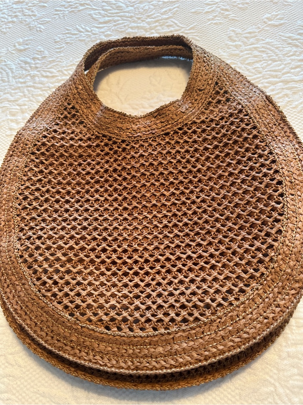 Carried once, straw shoulder bag - Picture 4 of 6